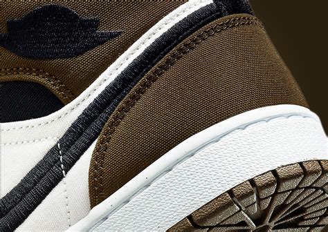 Official Look Air Jordan 1 Mid Olive Toe Sneaker News