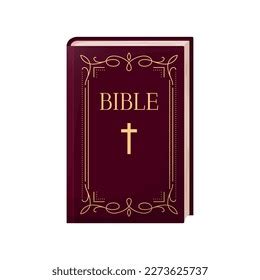 Holy Bible Book Religion Icon Worship Stock Vector (Royalty Free ...