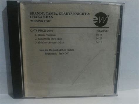 Brandy Tamia Gladys Knight Chaka Khan Missing You Promo Cd Mercadolibre