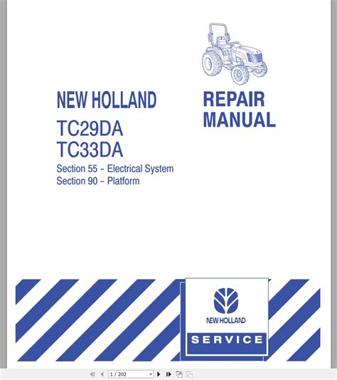 New Holland Tractor Tc Da Tc Da Repair Manual Homepage The