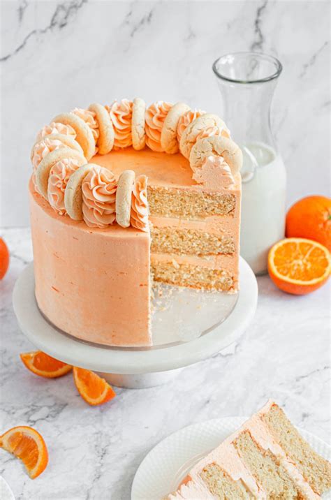 Gluten Free Orange Creamsicle Cake Dairy Free Caked By Katie