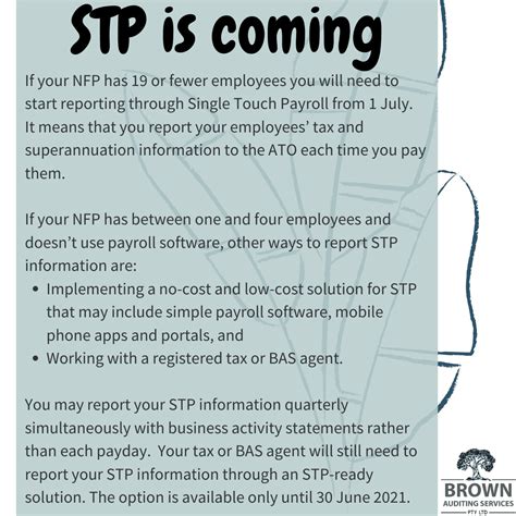 Stp Is Coming Brown Auditing Services