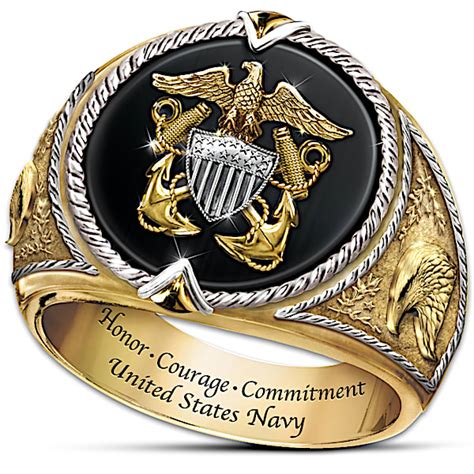 Ring Honor Courage And Commitment U S Navy Tribute Ring