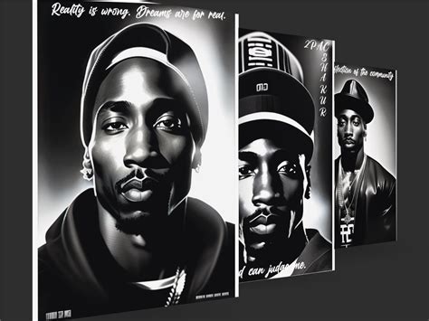 Set of 3 Tupac Poster Vintage 2pac Wall Art Black and White Poster ...