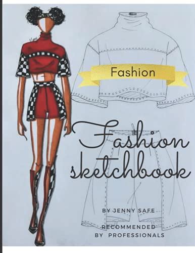 Fashion sketchbook: fashion design sketch -fashion design sketch book for girls ages 8-12 by ...