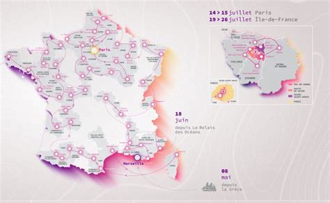 Le Parcours Du Relais De La Flamme Olympique En Petite Couronne