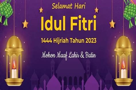 Kumpulan Kartu Ucapan Selamat Idul Fitri 2023 Terbaru Dan Gratis Cocok