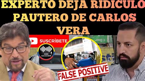 EXPERTO DEJA EN RID ICU LO AL PRESENTADIR CARLOS VERA POR DEFENDER LA