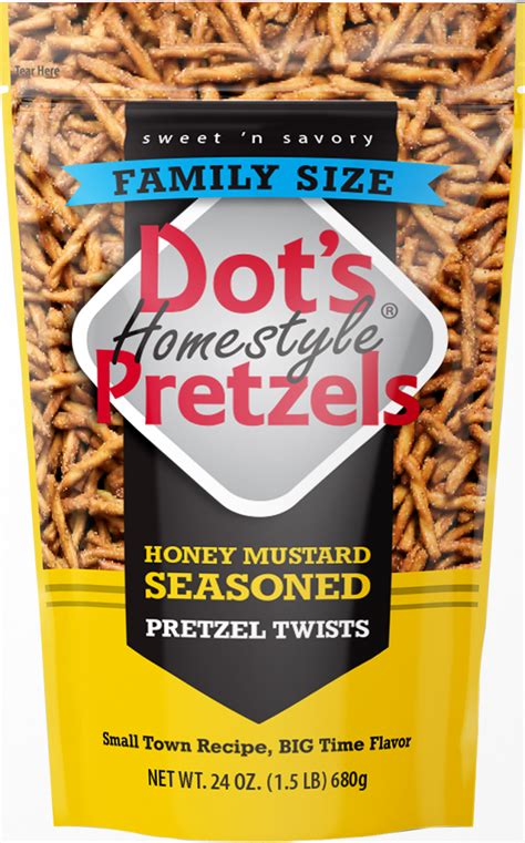 DOT'S HONEY MUSTARD PRETZELS 24 OZ - Midwest Distribution