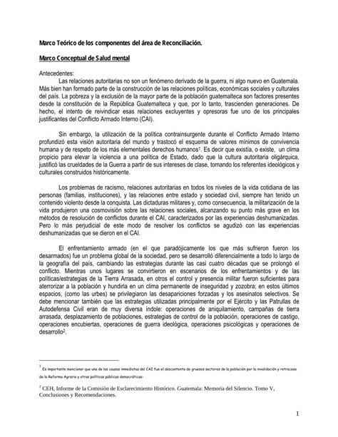 Pdf Marco Te Rico De Los Componentes Del Rea De Marco