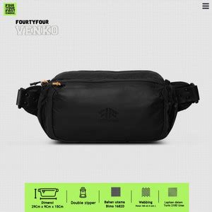 Jual Tas Waistbag Pria Waterproof Fourtyfour Venko Tas Pinggang Anti