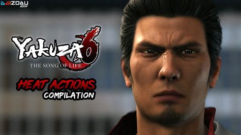 Yakuza 6 Ryu Ga Gotoku 6 All Heat Actions Compilation Youtube