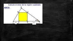 calcula el área de la región cuadrada ABCD Brainly lat