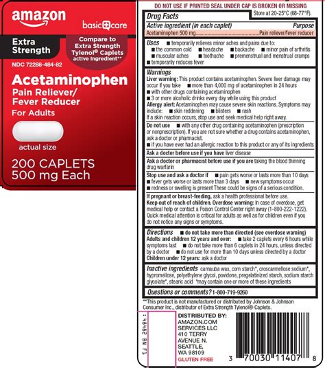 Oval White L484 Images Basic Care Acetaminophen Acetaminophen Ndc