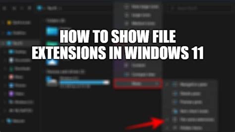 How To Show File Extensions In Windows