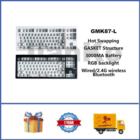 GMK L Wireless Mechanical Keyboard Bare Bone Kit Hot Swappable RGB GASKET Custom Gaming