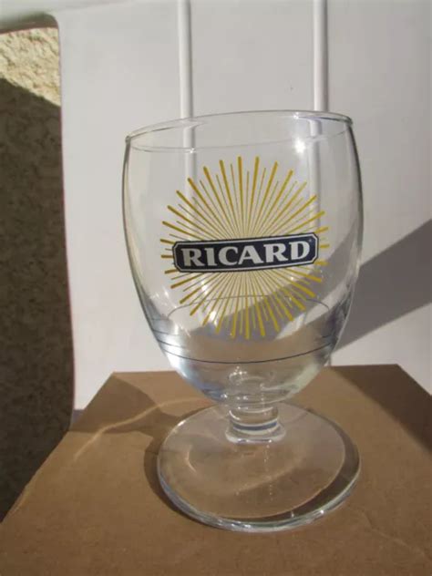 LOT DE 6 verres à ballon Ricard grand soleil 17cl dans leur carton d