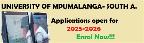 University Of Mpumalanga Applications For 2025 2026 Admissions Apply