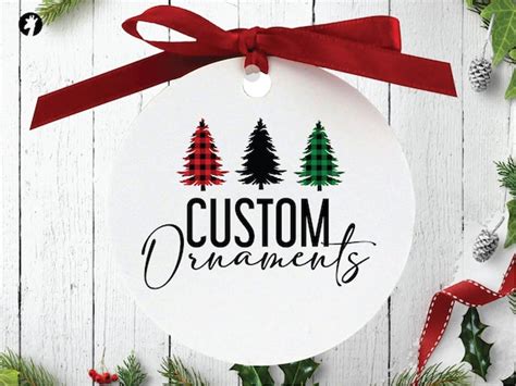 Custom Logo Christmas Ornaments