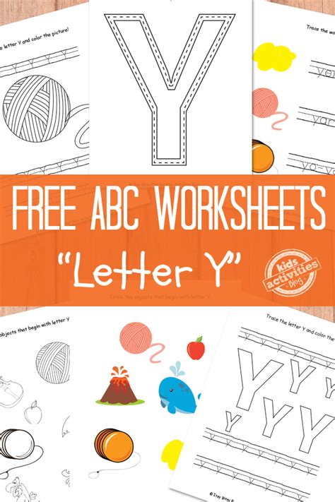 Free Letter Y Worksheets For Preschool And Kindergarten Kids Activities