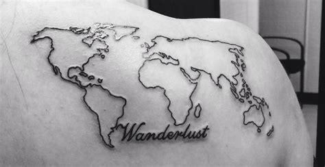 World map outline tattoo - avaserg