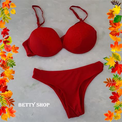 Conjunto Lingerie Unidade Conjuntos Calcinha e Sutiã Shopee Brasil