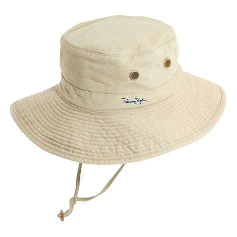 Panama Jack Marina Bay Cloth Boonie Bucket Sun Protection Hat Khaki