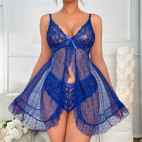 Womens Sexy Lingerie Sleepwear Nightwear Underwear Teddy Babydoll Lace