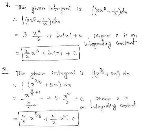 Solved Determine The Following Indefinite Integrals Or Antiderivatives Course Hero