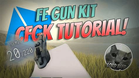 Roblox Studio Fe Gun Kit CFGK Version Tutorial No Longer Valid YouTube