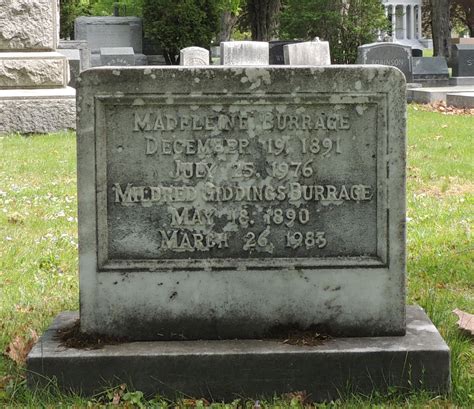 Mildred Giddings Burrage Find A Grave Memorial