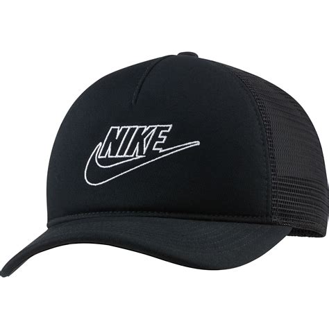 Mens Nike Black Classic 99 Futura Outline Trucker Snapback Hat