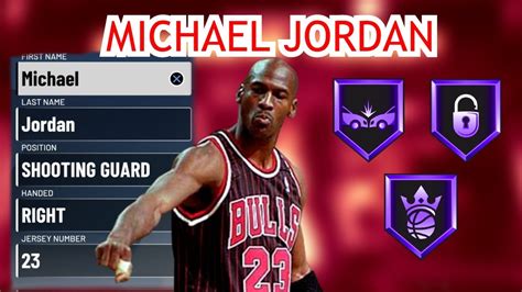 Michael Jordan Build Nba 2k20 Youtube