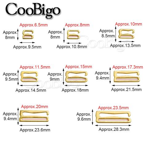 Mm Mm Metal Lingerie Bra Strap Ring Sliders Adjuster Bikini Etsy