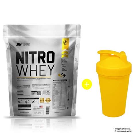 Nitro Whey Vainilla 5kg Proteína 167 Servicios Universe Nutrition