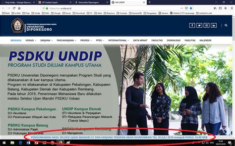 Hasil Seleksi Ujian Mandiri S Dan Sarjana Terapan Akan Diumumkan