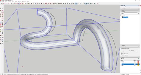 Create Pipes Along Paths In Sketchup With Pipe Along Path The