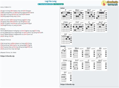 Chord: Lagi Na Lang - tab, song lyric, sheet, guitar, ukulele | chords.vip