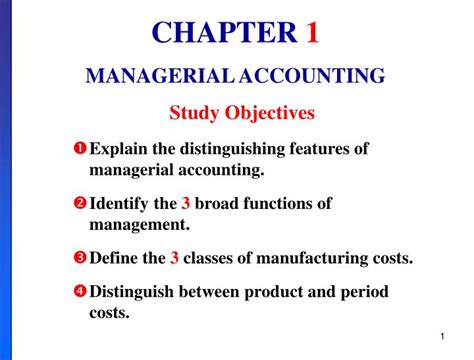 Ppt Chapter 1 Managerial Accounting Powerpoint Presentation Free Download Id 260717