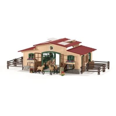 SCHLEICH DUŻA STAJNIA Z KOŃMI I AKCESORIAMI 42195 6719960001