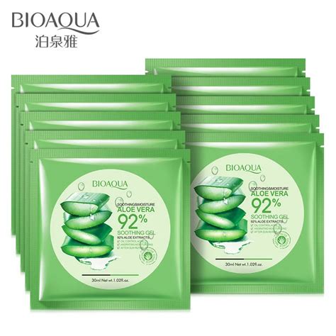 Buy Bioaqua Natural Aloe Vera Gel Face Mask Moisturizing Oil Control Wrapped