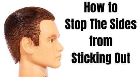 How To Stop The Sides Of Your Hair From Sticking Out Thesalonguy Youtube