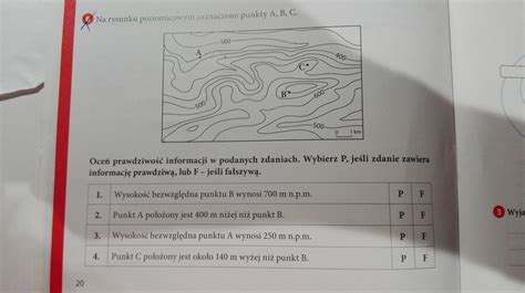 Na Rysunku Poziomicowym Zaznaczono Punkty A B C Reszt Daje W