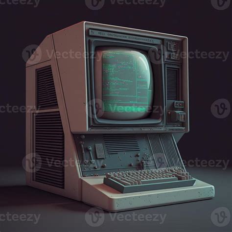 Old computer illustration. AI 22135097 Stock Photo at Vecteezy