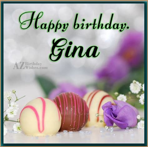 Happy Birthday Gina - AZBirthdayWishes.com