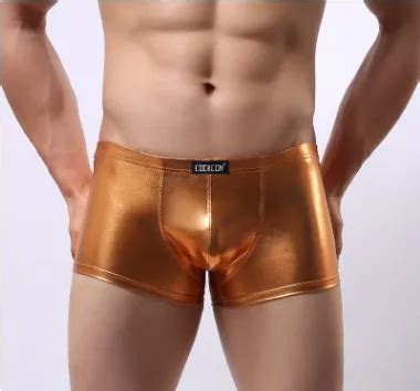 Cockcon Ropa Interior De Piel Sint Tica Para Hombre Calzoncillos Con