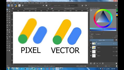 How To Convert Pixel Logo Into Vector Using Krita Youtube