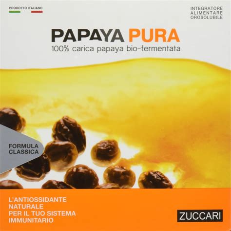 Zuccari Papaya Pura Ml Amazon It Salute E Cura Della Persona