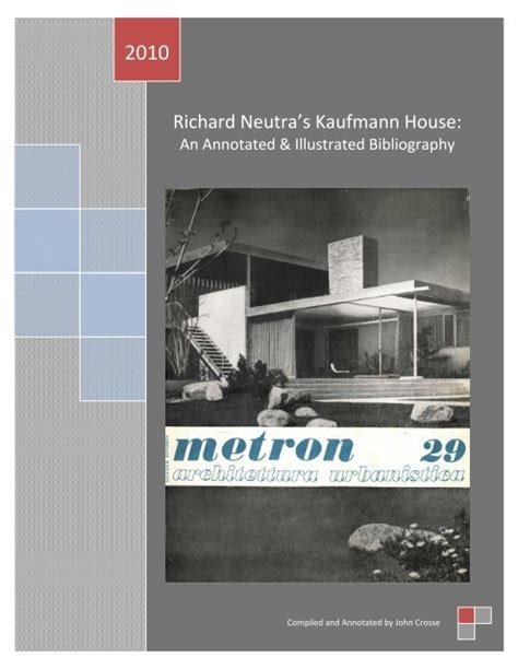 Richard Neutras Kaufmann House So Cal Arch