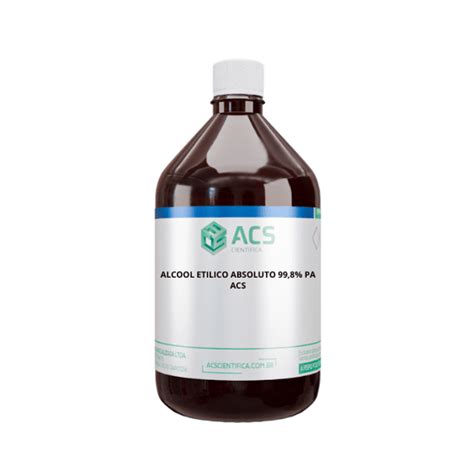 ALCOOL ETILICO ABSOLUTO 99,8% PA ACS | Reagentes Químicos | Produtos ...